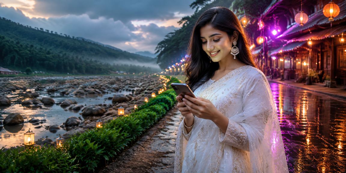 সিলেটের চা বাগানে মোবাইলে 7j777 ক্যাসিনো গেম খেলছেন ব্যবহারকারী